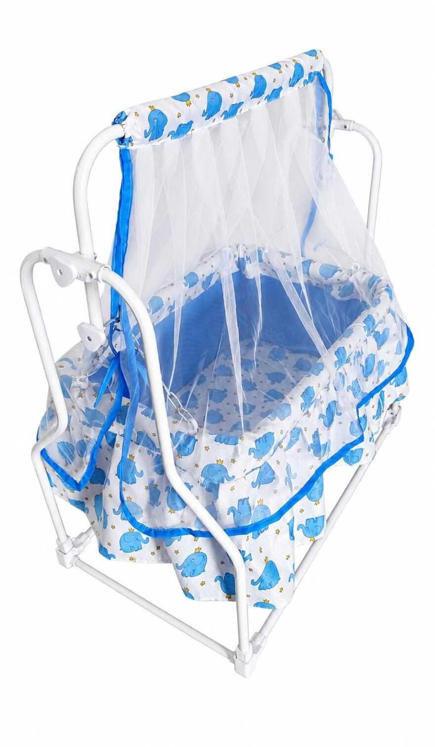 triloki Baby Cradle with Mosquito Net & Metal Stand | Swing Jhula for Newborn Babies Bassinet-picture-12