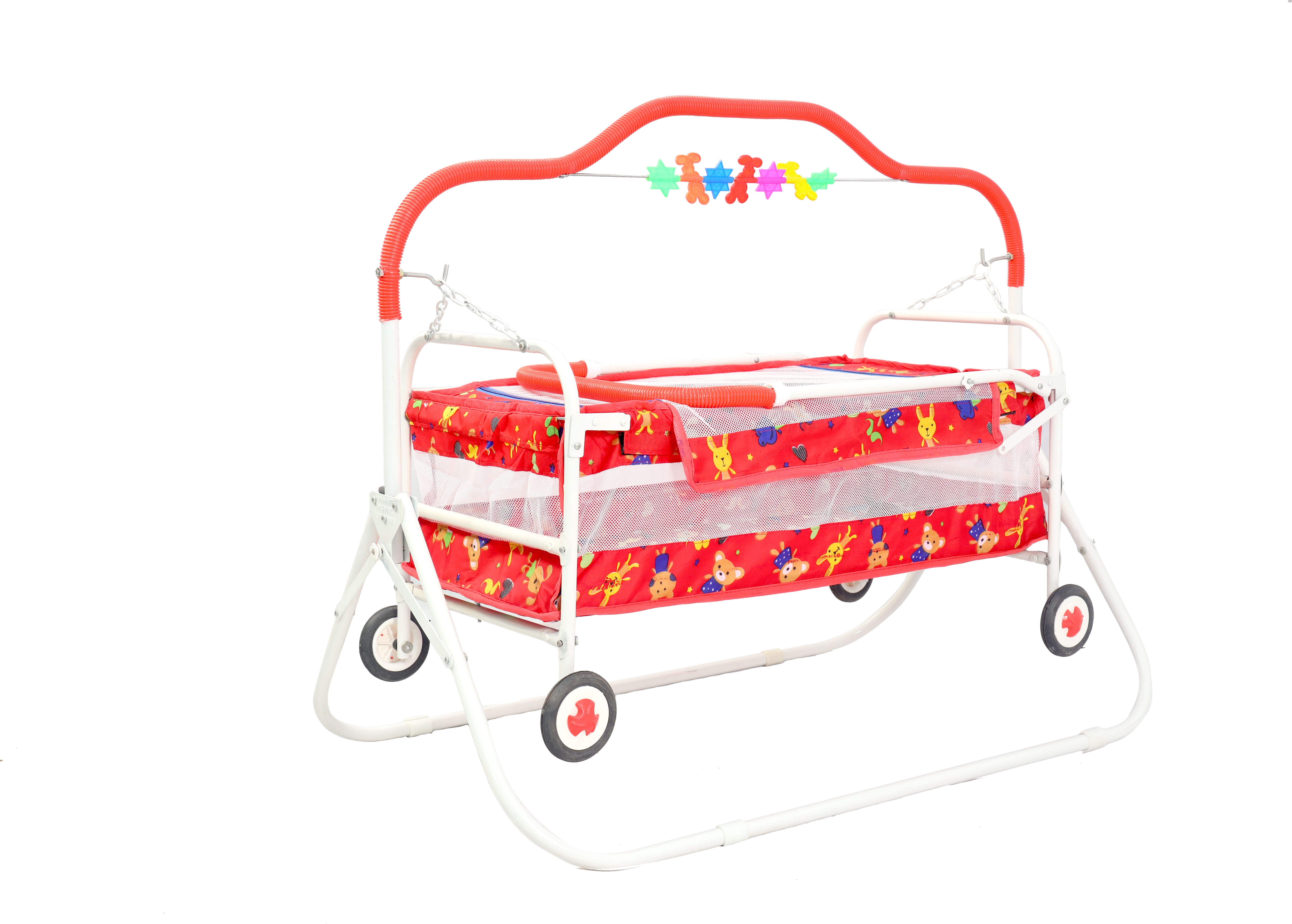 swingish Cradle for new born baby Swing Jhula for baby | kids cradle with mosquito net Cot-picture-46