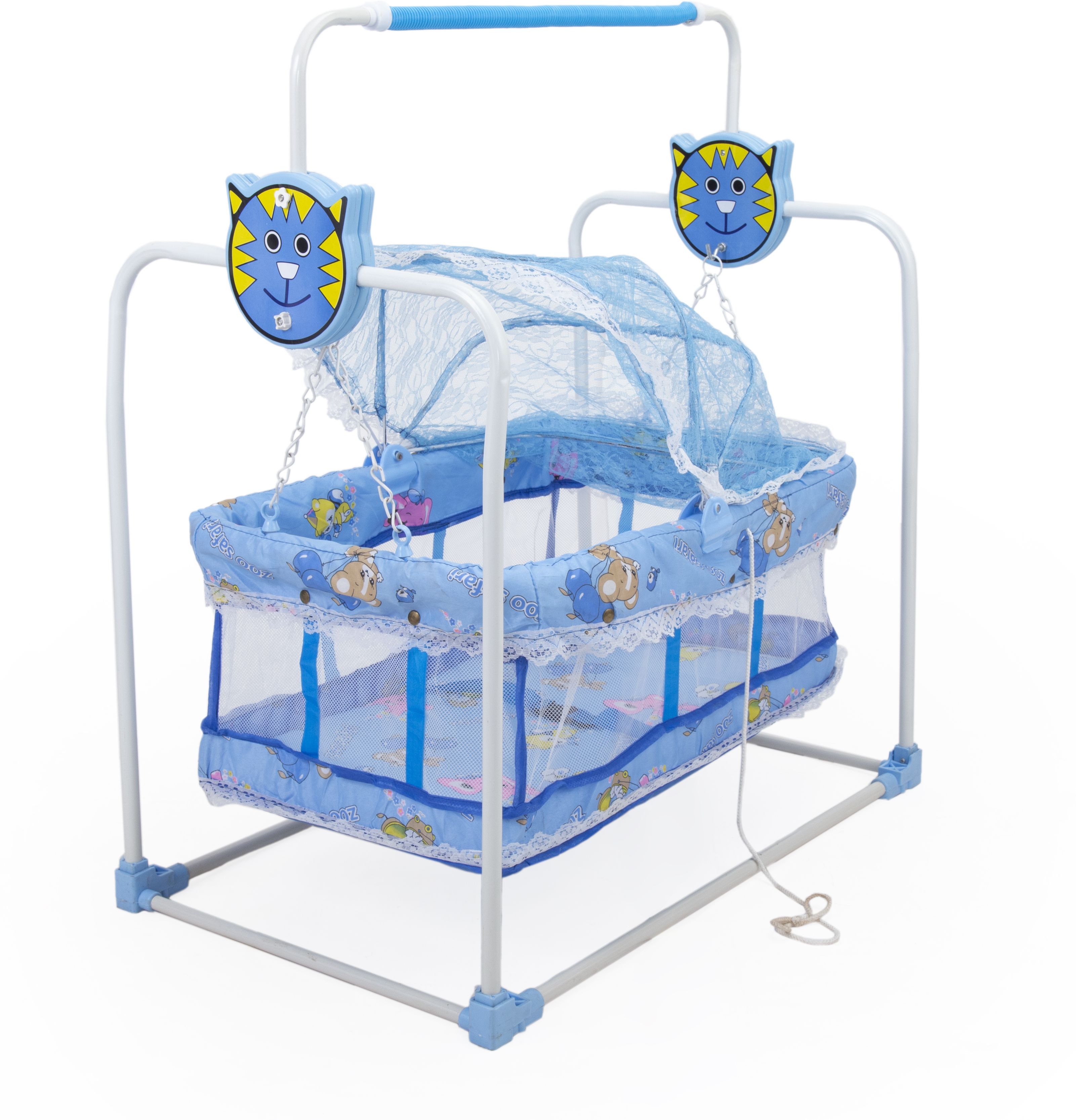 swingish Baby Swing Cradle Jhula with Mosquito Net for New Born Baby Cot-picture-19