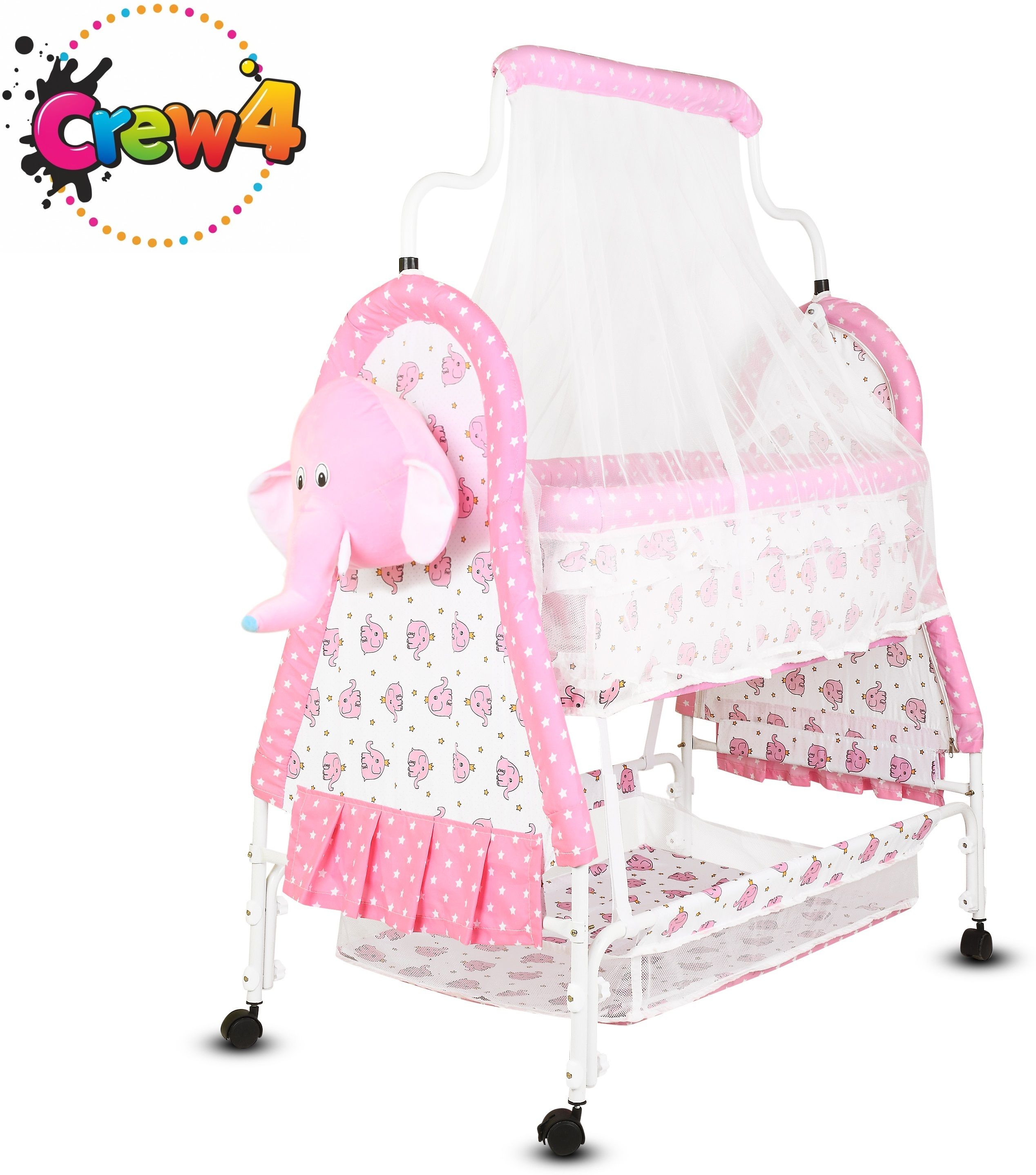 Cradle for kids cradle for baby boy and girl Cradle With Swing & Mosquito Net Bassinet
