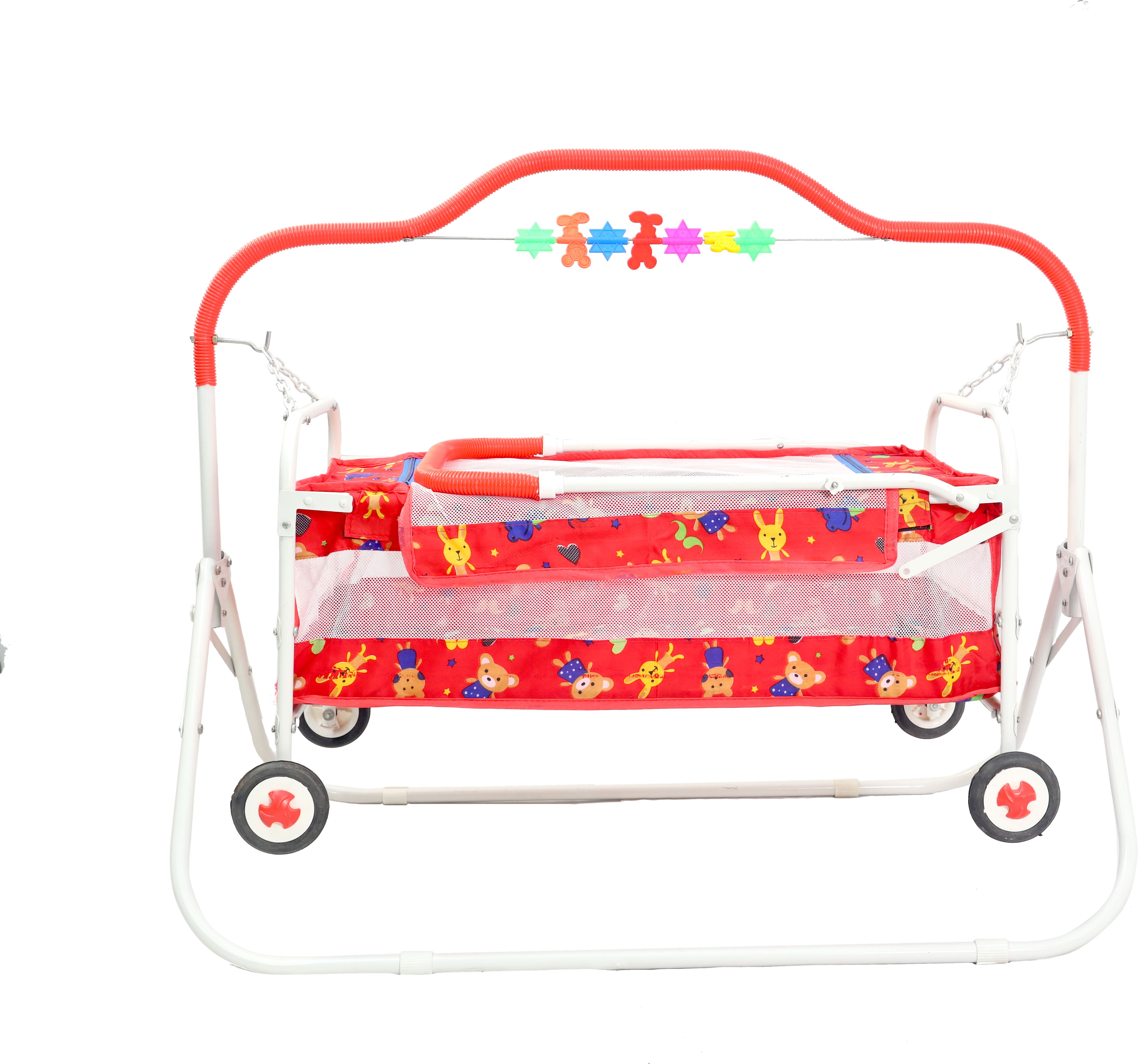 swingish Cradle for new born baby Swing Jhula for baby | kids cradle with mosquito net Cot-picture-24