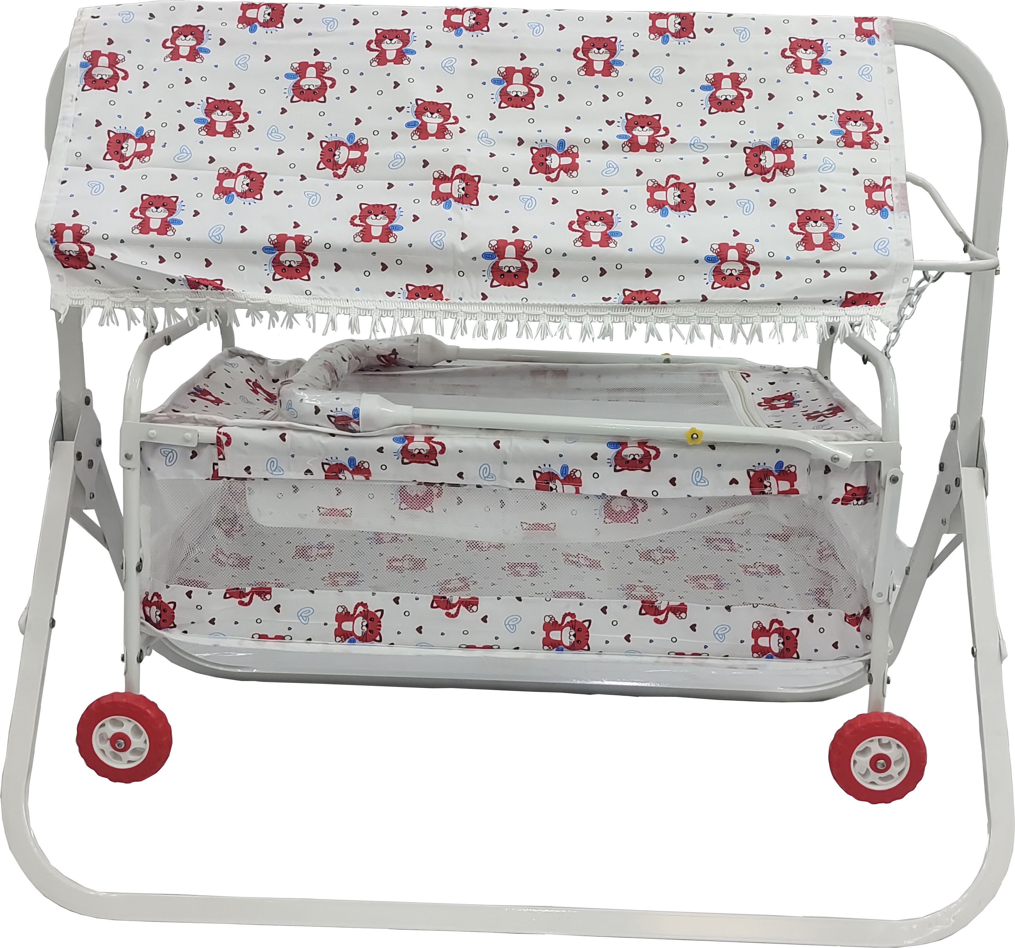 swingish Cradle square pipe for new born baby Cot-picture-26