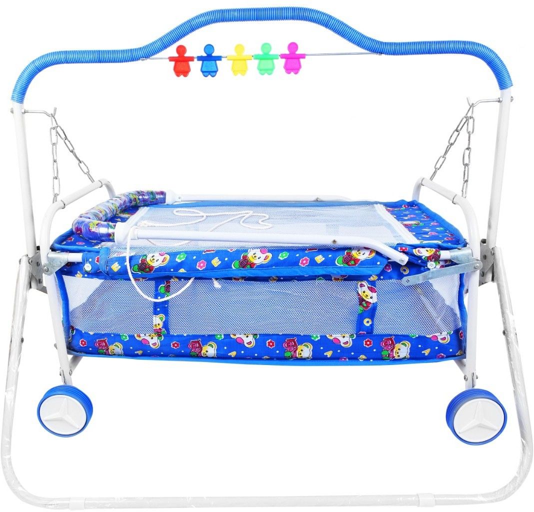 swing n fly Baby Cradle Mosquito Net Jhula Palna Stroller Infant & Toddler Beds Bassinet-picture-25