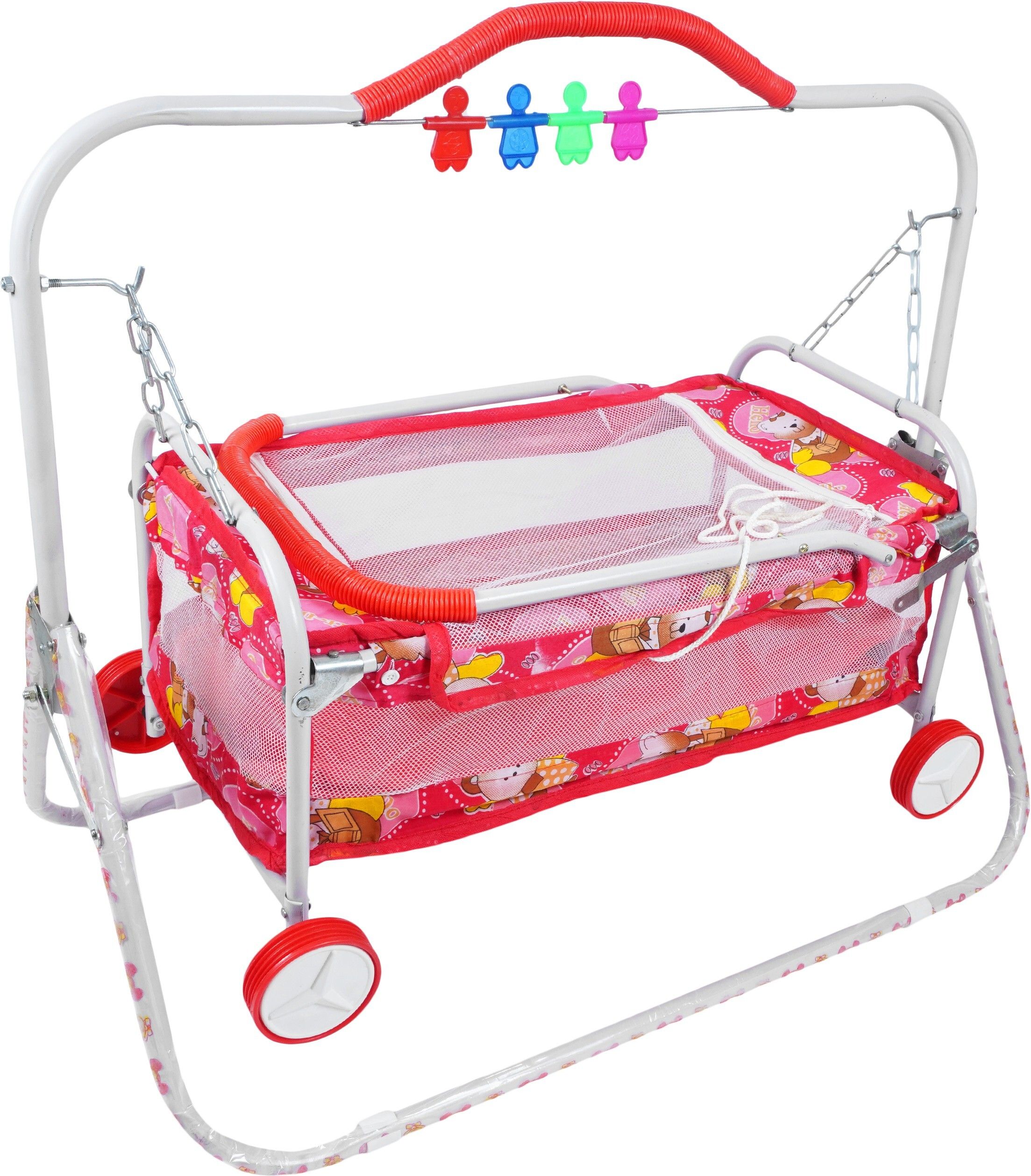 swing n fly Baby Cradle Mosquito Net Jhula Palna Stroller Infant & Toddler Beds Bassinet-picture-21