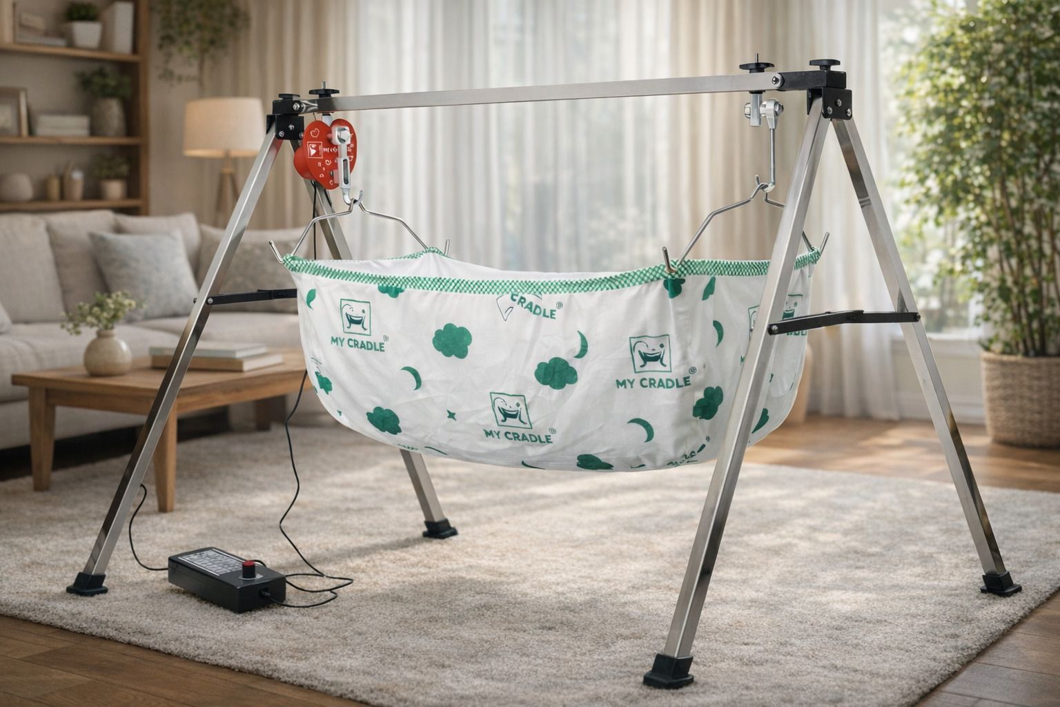 my cradlle Automatic Electric Baby Cradle Stainless Steel Ghodiyu 5 Speed Control Pram-picture-46