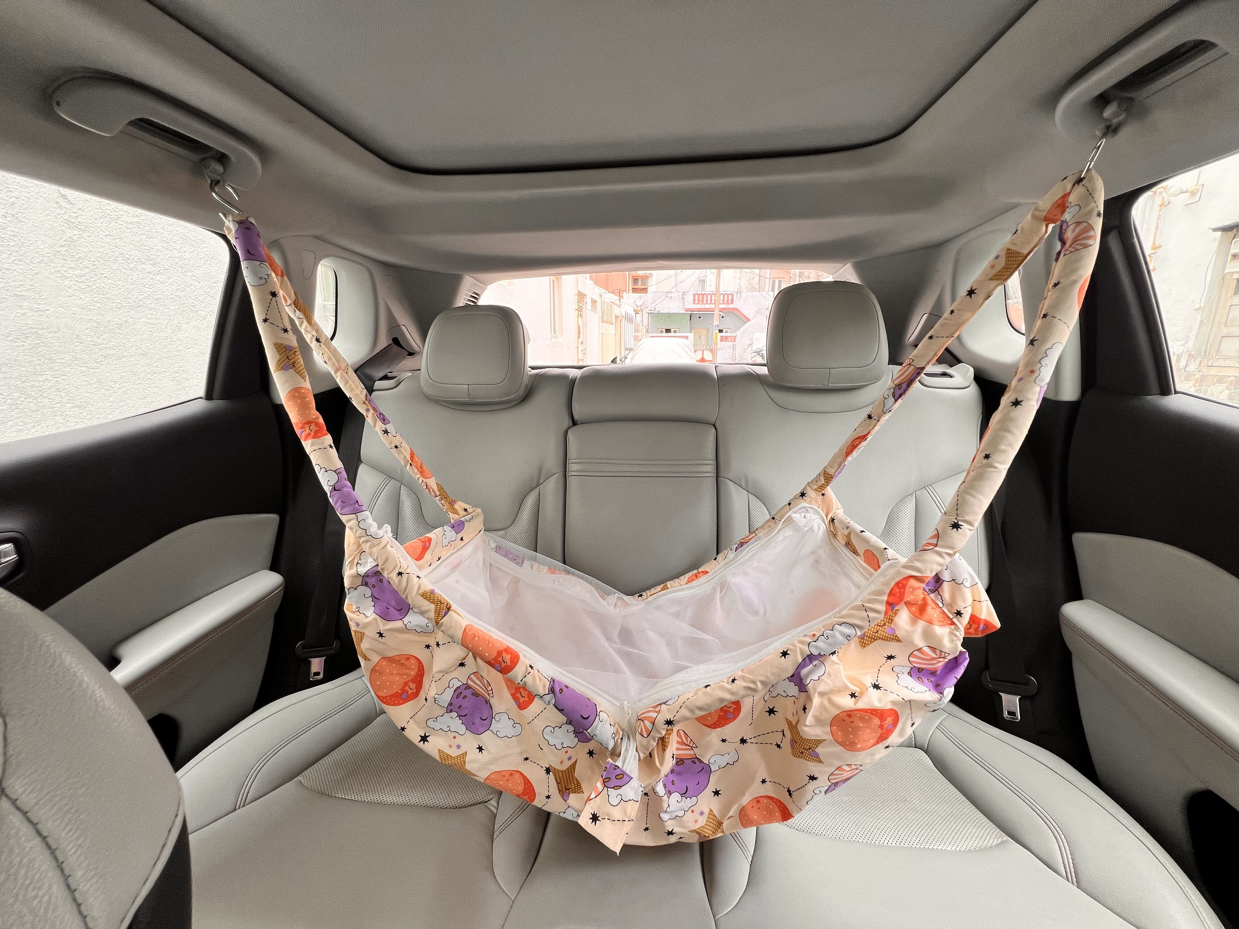 Car Nap comfortable Car Cradle for Traveling Hammock for 0 to 3 years Bassinet-image-24