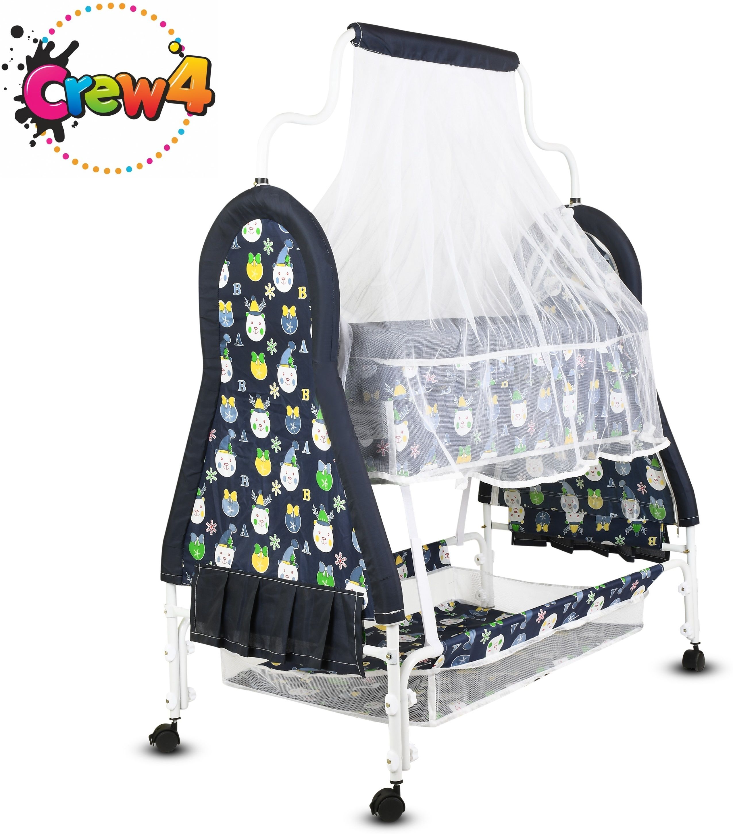 Cradle for kids cradle for baby boy and girl Cradle With Swing & Mosquito Net Bassinet
