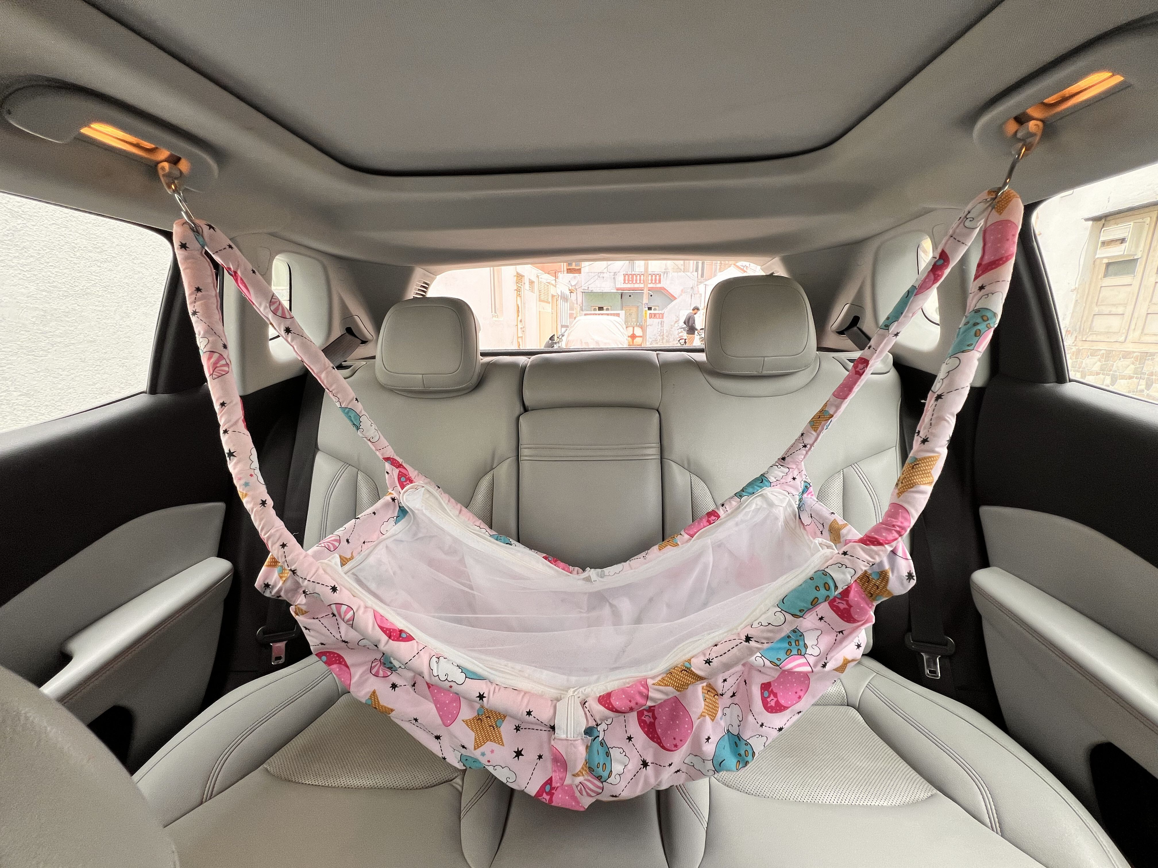 Car Nap comfortable Traveling for Car Cradle Hammock for 0 to 3 years Bassinet-image-1