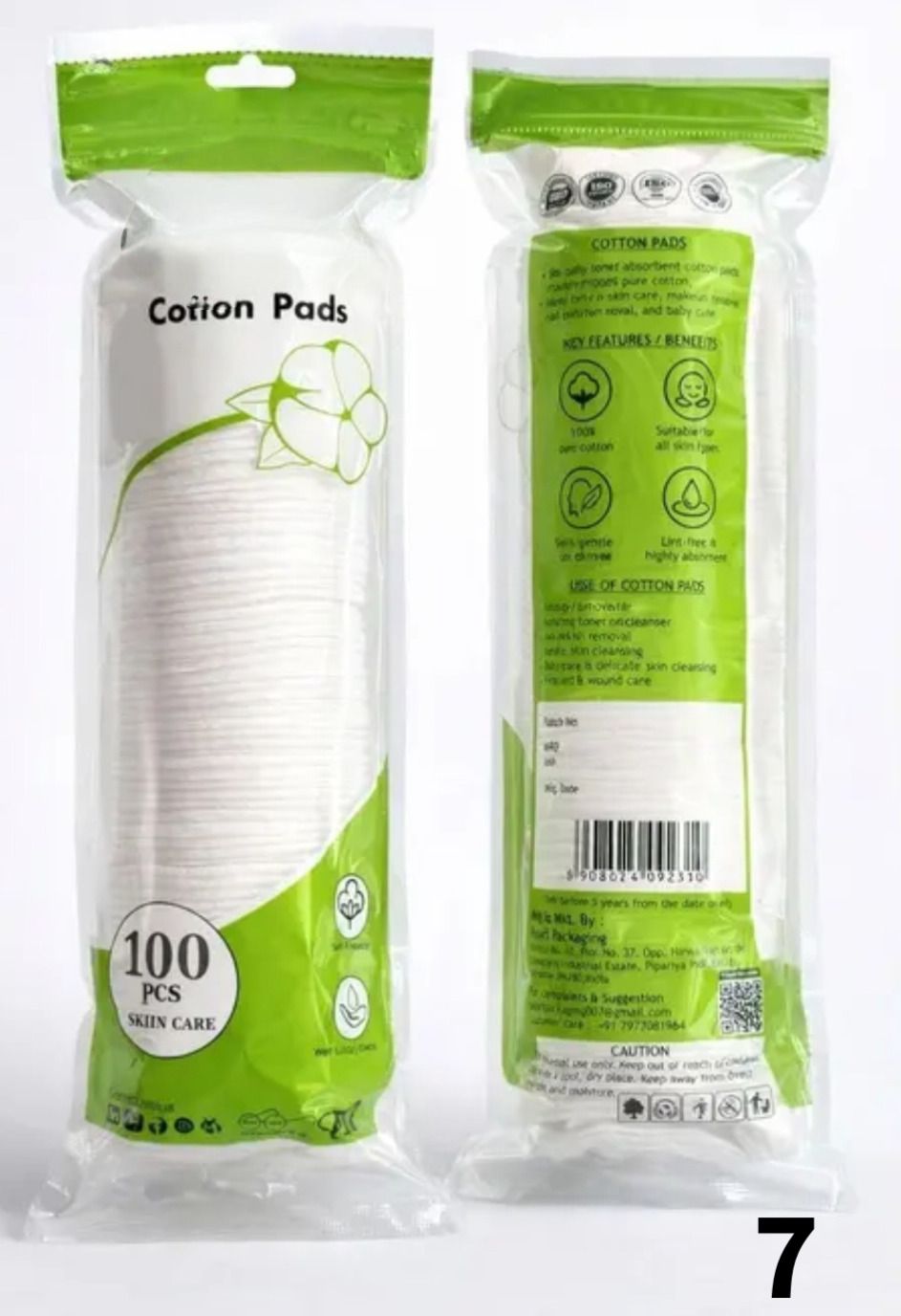 qubec Professional Quality Cotton Pads – 100 PCS for Beauty & Personal Care-picture-7