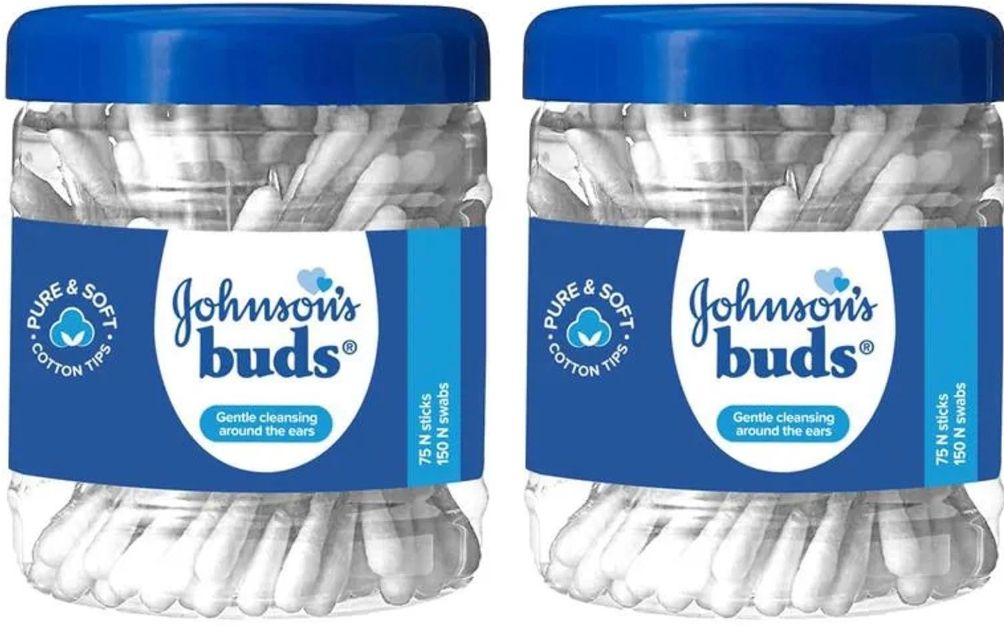 Cotton Ear Buds,75 Units (150 Swabs) X 2