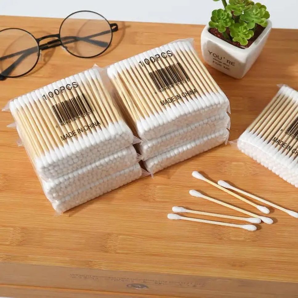 Pure Bamboo Cotton Swabs Ear Cleaning Buds - (pack of 7) (700 Units)-image-7