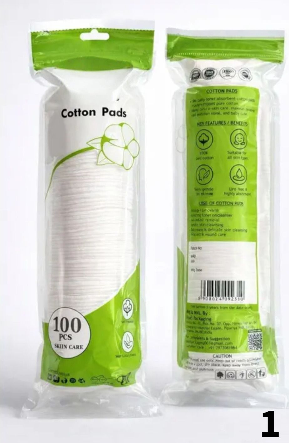 qubec High Absorbent Cotton Rounds – 100 PCS Daily Skincare Pads-picture-3