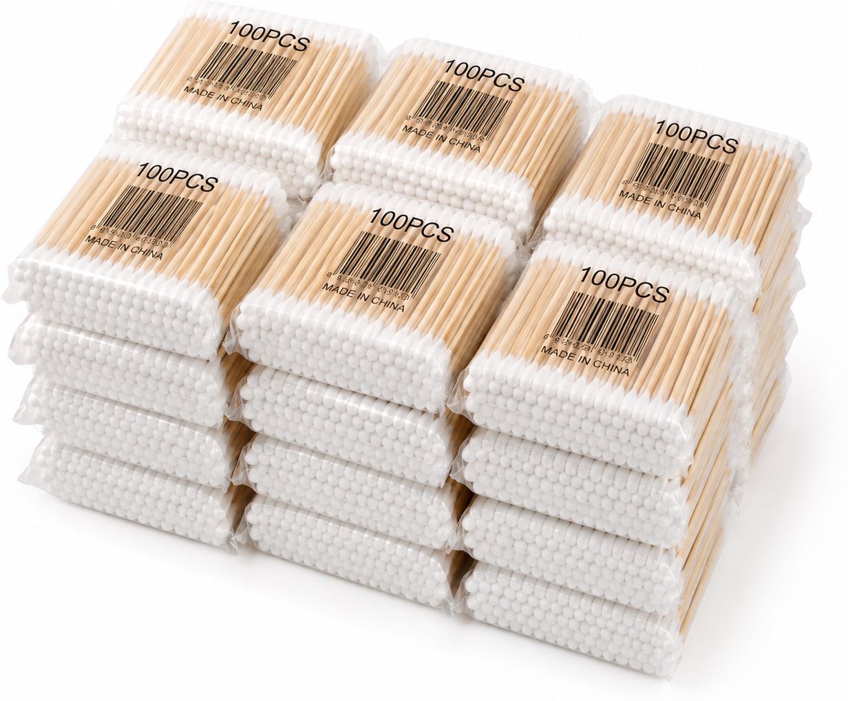 nestrox PureBud Eco Cotton Buds | 100% Pure Cotton Tips & Natural Wood Sticks-picture-13