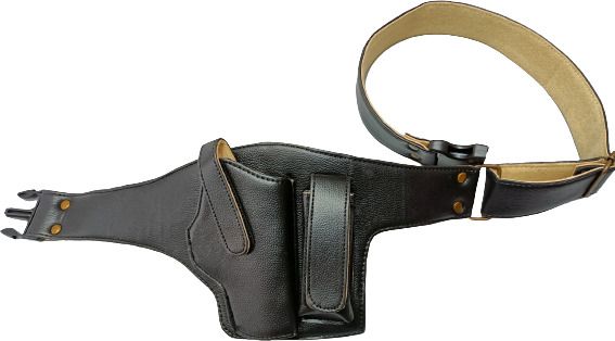 45 Bore Pistol Leather Belt Holster With Magzin, Malhotra, Webley, COLT.etc1911 Pistol/Gun Cover Free Size-image-45