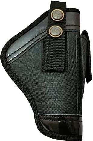 Nylon 9 mm Revolver Pistol Racquet Carry Case Pistol/Gun Cover Free Size