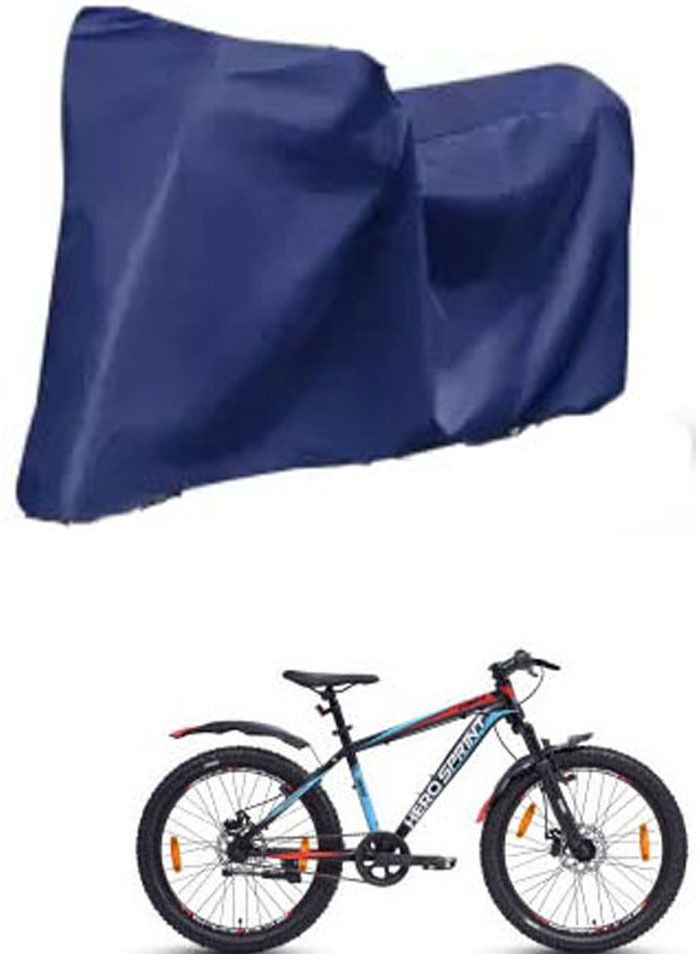 Cycle Cover Plain Blue For TROT Bicycle Cover Free Size-image-22