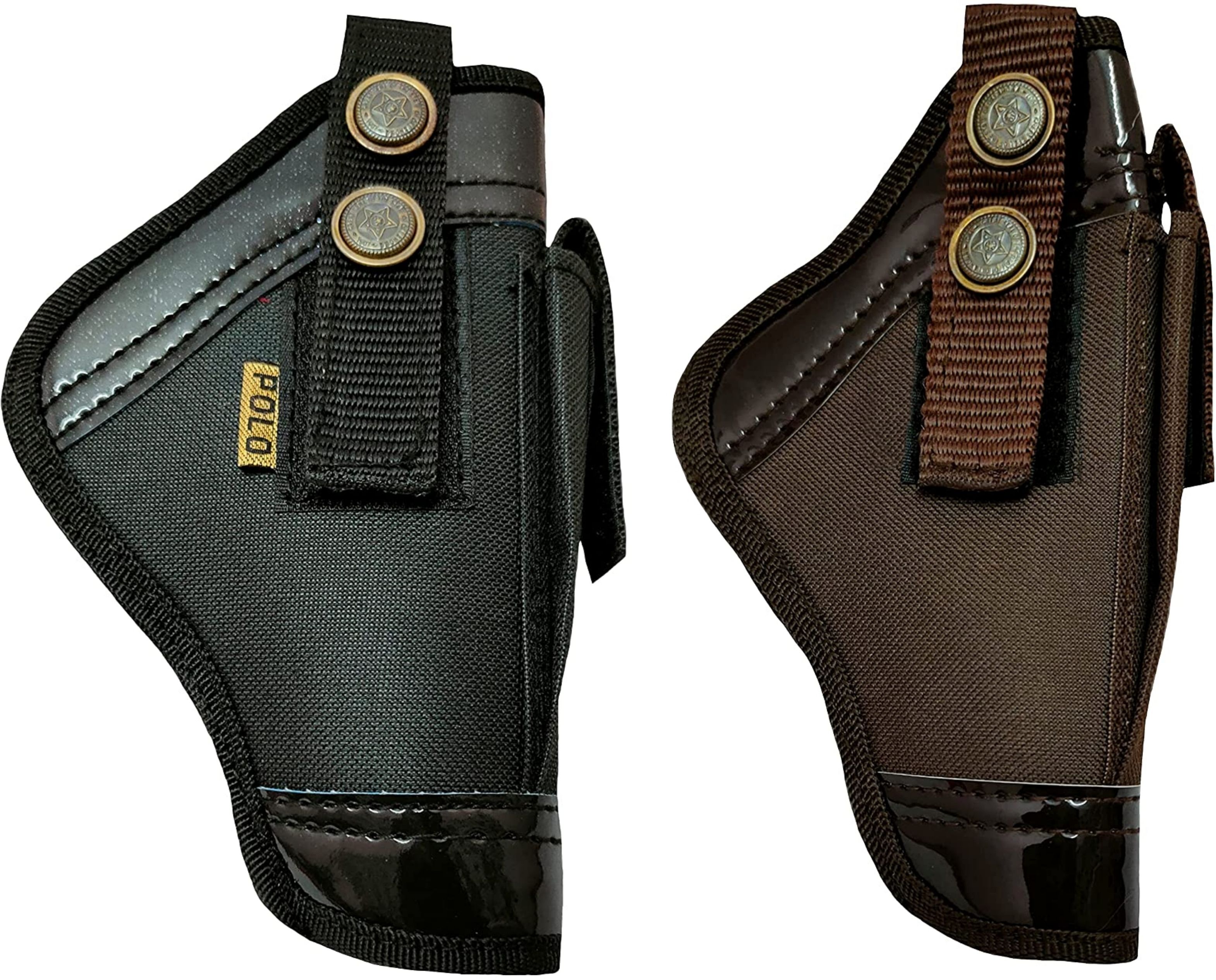 Nylon 9 mm Revolver Leather Pistol Gun Cover (Pack of 2) Pistol/Gun Cover Free Size