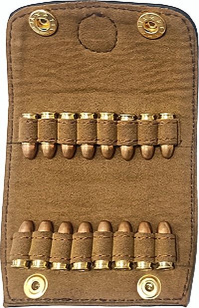 .32 Bore Revolver & Pistol Cartridges Leather™ Pouch Racquet Carry Case/Cover Free Size
