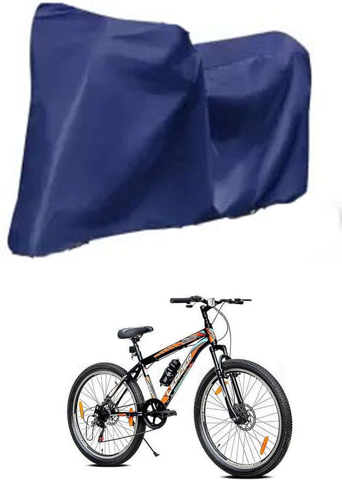 Cycle Cover Plain Blue For Leader Beast 26T With Front Sus Bicycle Cover Free Size-image-30