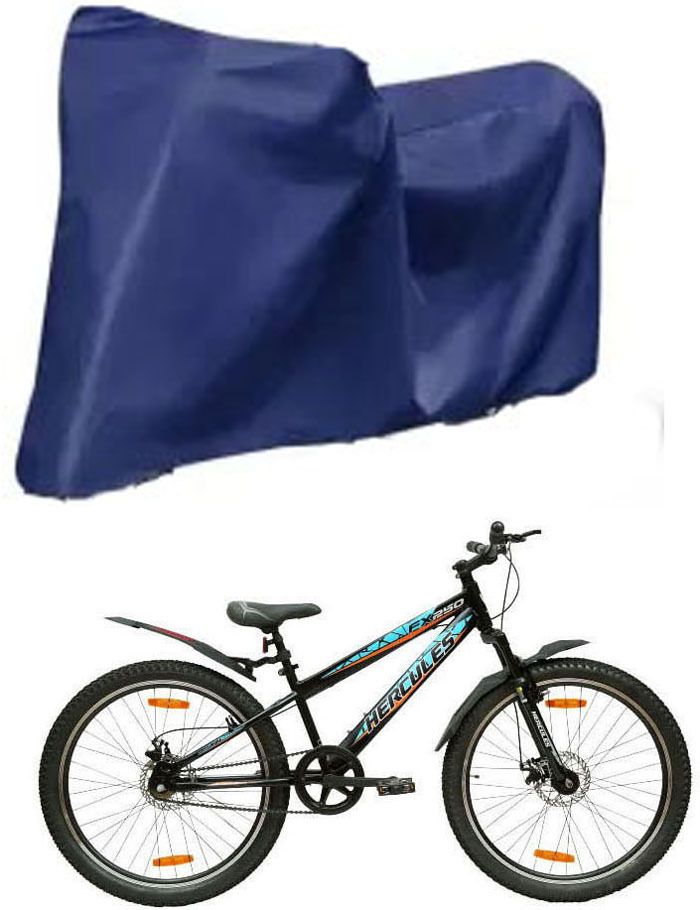 ronish Cycle Cover Plain Blue For FX250 Bicycle Cover Free Size-picture-14