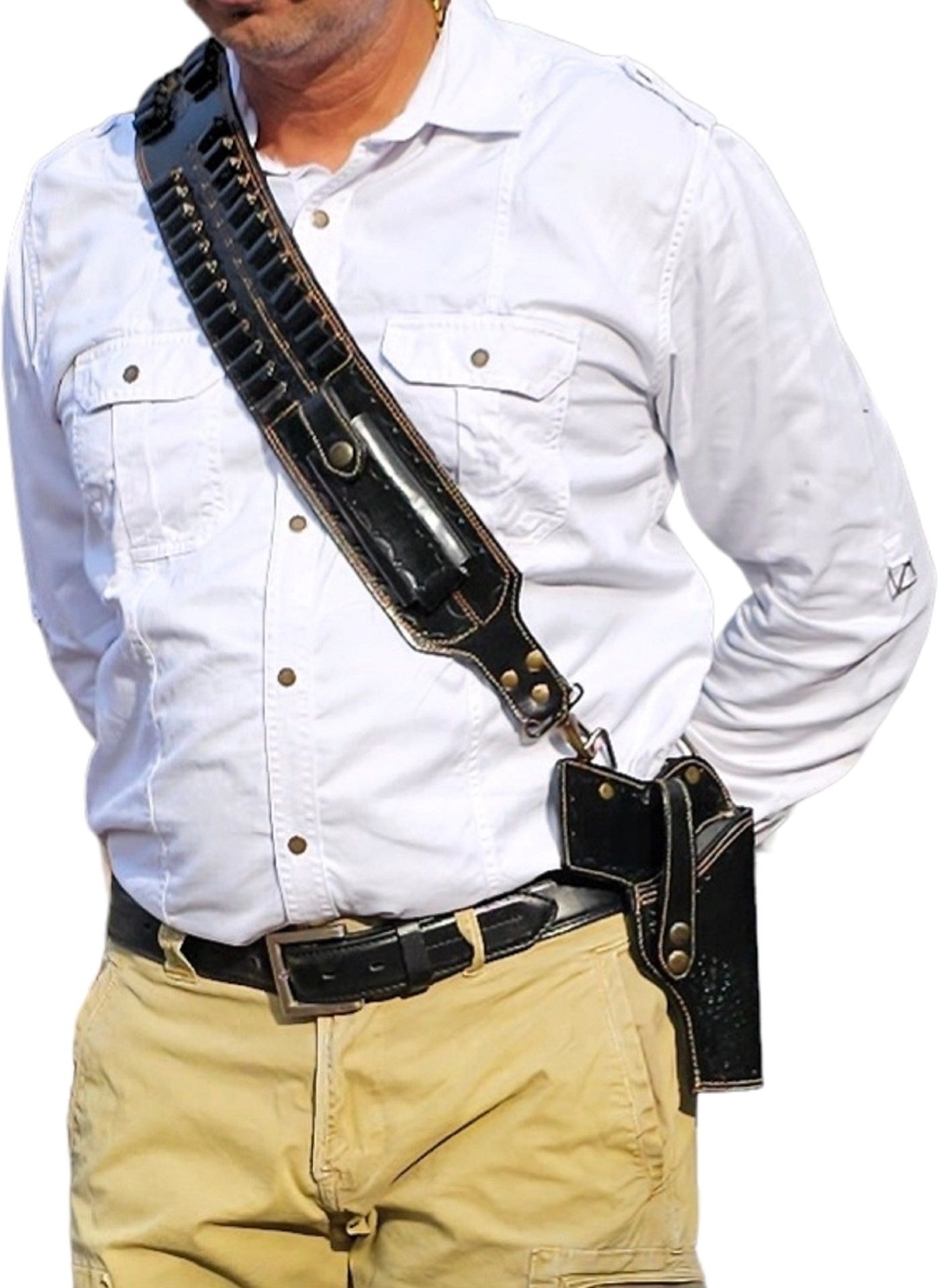Shoulder Cross Body Holster For Colt 1911,Tokarev TT-30 or 9mm Size Pistols Pistol/Gun Cover Free Size-image-31