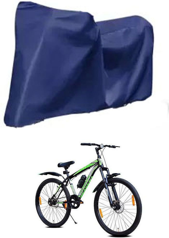ronish Cycle Cover Plain Blue For Leader Stark 27 Bicycle Cover Free Size-picture-11