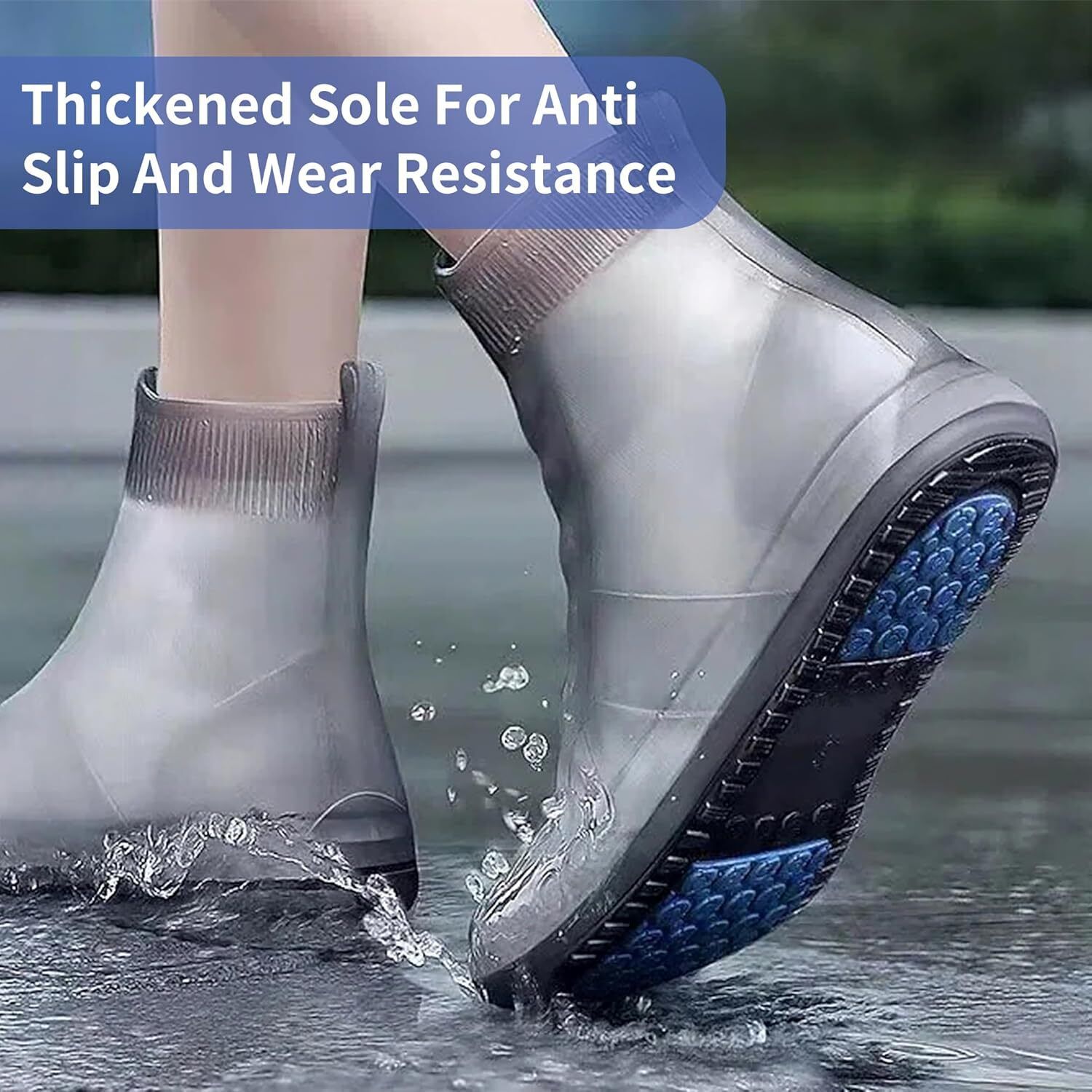 Waterproof Silicone Shoe Cover Saddle Cover Free Size-image-11