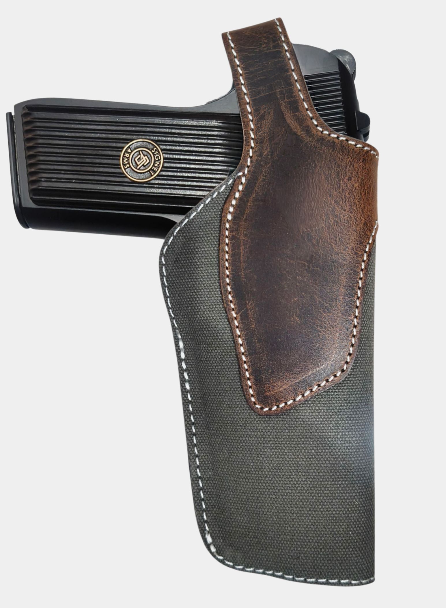 Cover For 45 Bore 1911 & 30 Bore TT Model Pistol (4.5 to 5" Berrel ) Pistol/Gun Cover, Racquet Carry Case/Cover Free Size