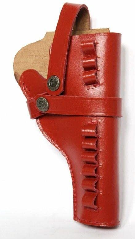 Leather 9 mm Revolver Pistol Gun Cover Full Cut Holster Racquet Carry Case Pistol/Gun Cover Free Size