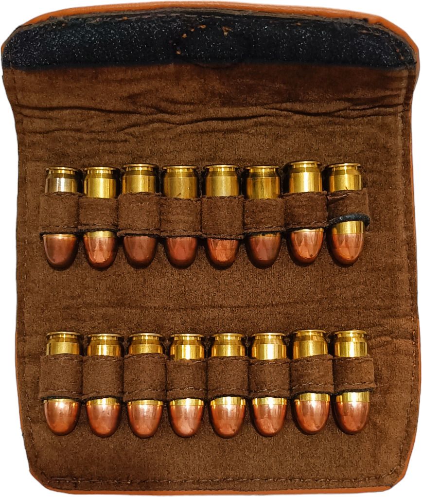 45 Bore Cartridges (Ammo) Pouch 1911 Pistol Ammunition Racquet Carry Case/Cover Free Size