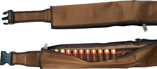 12 Bore Cartridges Full Close Zip Belt Racquet Carry Case/Cover Free Size-image-4
