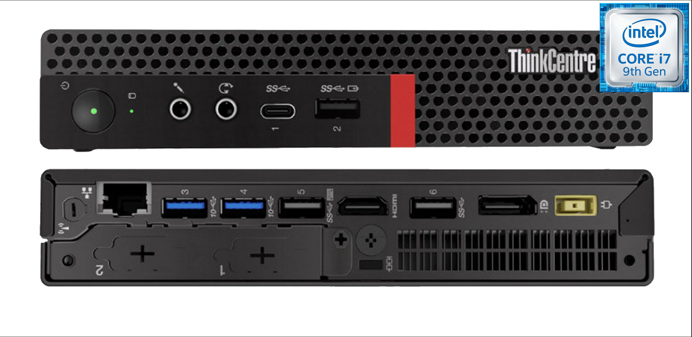 COMPUTER WORLD ThinkCentre Mini PC- Core i7 (9th Gen) [8 Cores, 8 Threads, Upto 4.70 GHz] [HAX] Core™ i7 - 9700 [12M Cache, Up to 4.70 GHz] (32 GB RAM/Intel® UHD 630 Graphics/1 TB SSD Capacity/Windows 11 Pro) Mid Tower with MS Office image 1