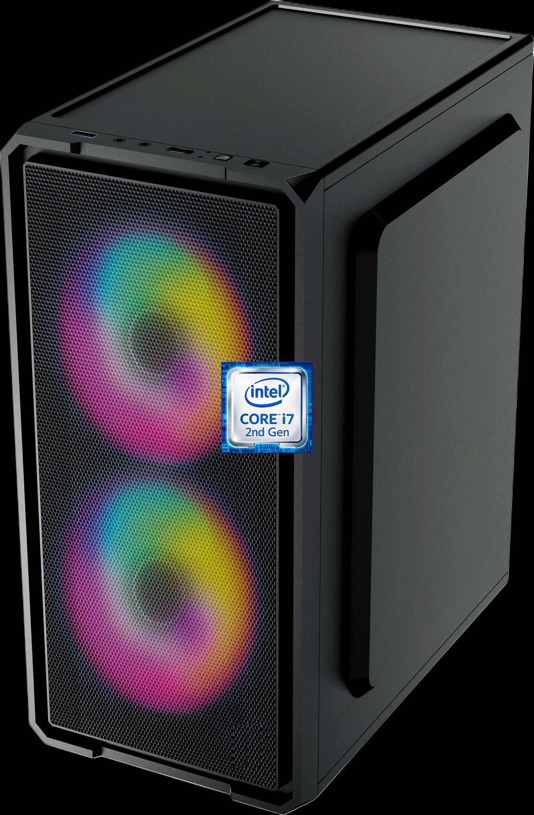 Correngo Core™ i7 - 2600 [4 Cores, 8 Threads, 8MB Cache, Up to 3.80 GHz] [FFZ-N5] Intel Core i7-2600 Processor | Gaming PC with RGB Fans (8 GB RAM/Intel® UHD 4K Graphics/256 GB SSD Capacity/Windows 11 Pro) Mini Tower with MS Office-image-25