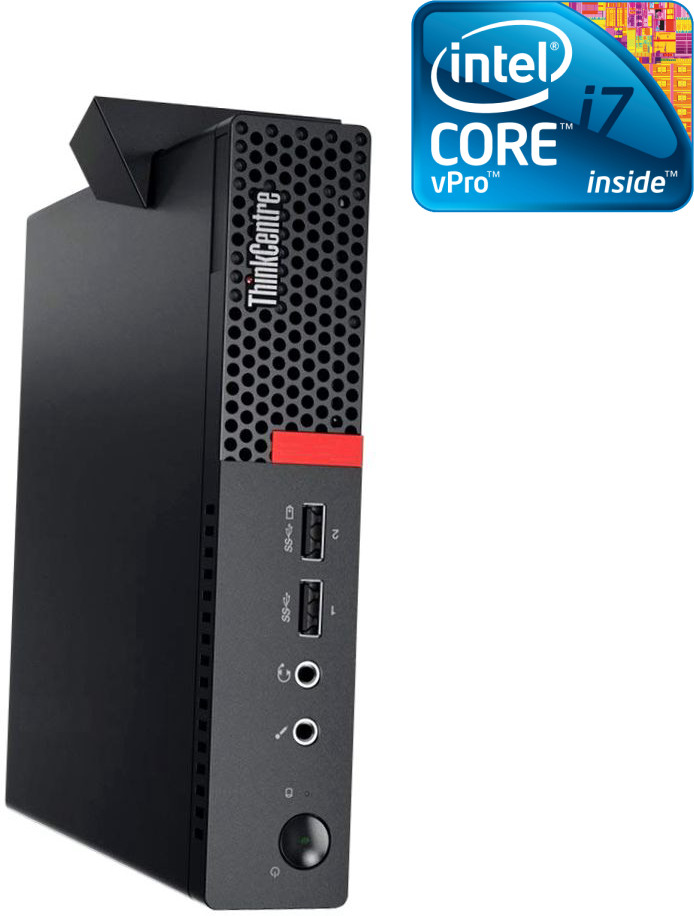 NCS Core i7 (6th Gen) [4 Cores, 8 Threads, 3.40 GHz]- ThinkCentre Tiny Desktop [BAC] Intel® Core™ i7 - 6700 Processor [4 Cores, 8 Threads] - Lenovo Mini PC (32 GB RAM/Intel HD 530 4K Graphics/1 TB SSD Capacity/Windows 11 Pro) Microtower with MS Office image 1