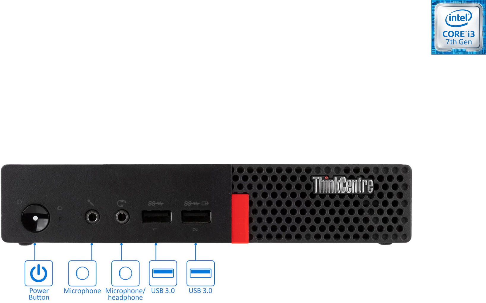 ShopSmart ThinkCentre Tiny PC | Core i3 Processor [3MB Smart Cache, 3.70 GHz] | S/N: SSVRC VRC (16 GB RAM/1.05 GHz Intel® HD 530 Graphics/1 TB Hard Disk/256 GB SSD Capacity/Windows 11 Pro) Mini Tower with MS Office image 1