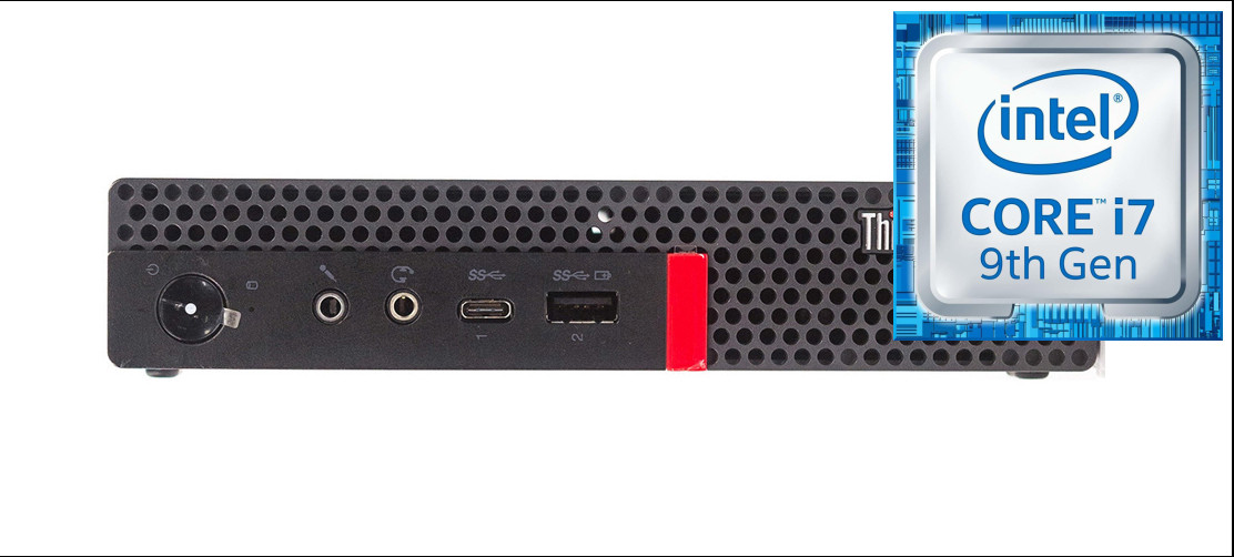 NCS (NIDHI COMPUTER SOLUTIONS) ThinkCentre Mini Desktop | Core™ i7-9700 Processor [SMR] Core™ i7-9700 Processor [12M Cache, Up to 4.70 GHz] (32 GB RAM/Integrated Intel® UHD 4K 630 Graphics/1 TB SSD Capacity/Windows 11 Pro) Mid Tower with MS Office image 1