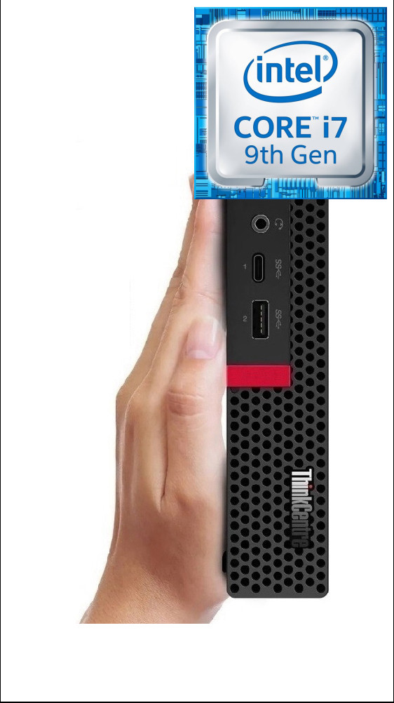 NICE COMPUTERS ThinkCentre Tiny PC- Core i7 (9th Gen) [8 Cores, 8 Threads, Upto 4.70 GHz] [EXV] Intel® Core™ i7-9700 [12M Cache, Up to 4.70 GHz] (32 GB RAM/Integrated Intel® Ultra HD 630 Graphics/1 TB SSD Capacity/Windows 11 Pro) Mini Tower with MS Office image 1