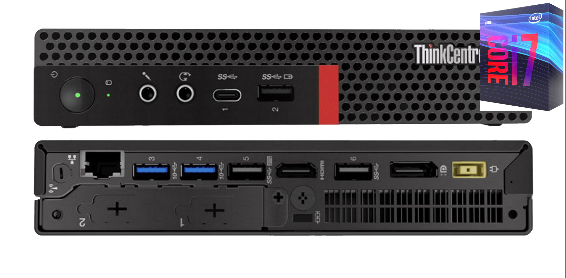 COMPUTER WORLD ThinkCentre Mini PC | Core i7-9700 [JEL] Intel Core i7 - 9700 Processor [8 Cores, 8 Threads, 3.00 GHz] (32 GB RAM/Intel® UHD 630 Graphics/1 TB SSD Capacity/Windows 11 Pro) Mid Tower with MS Office image 1