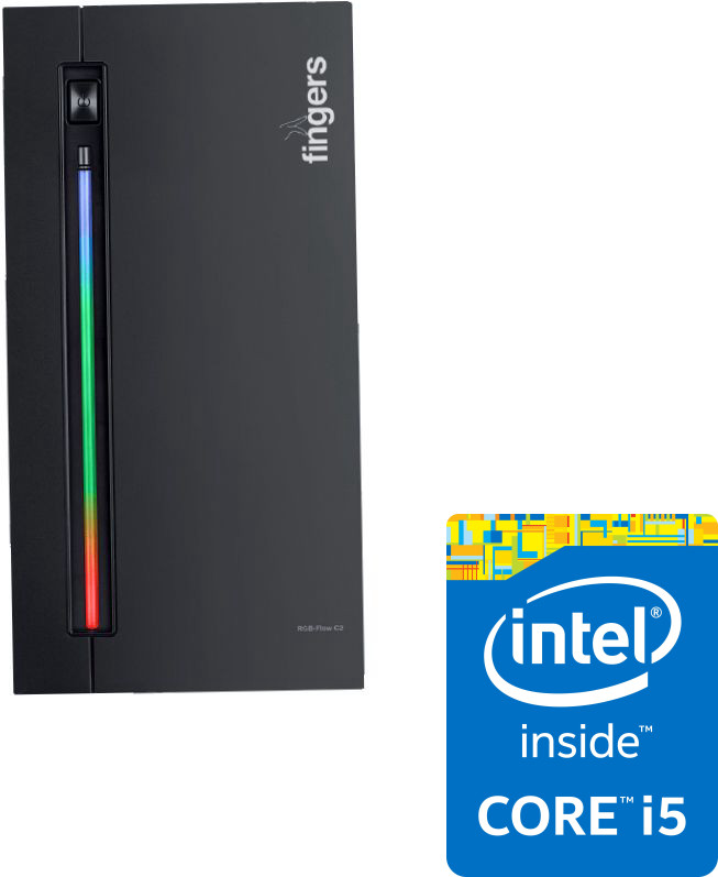 shopadda Gaming CPU - Intel Core i5-2400 Processor | Fingers RGB-Flow C2 [XWF] Intel® Core™ i5 (2nd Gen) [4 Cores, 4 Threads] (8 GB RAM/Intel® HD 2000 Graphics/1024 GB Hard Disk/256 GB SSD Capacity/Windows 11 Pro/1 GB Graphics Memory) Mini Tower with MS Office image 1