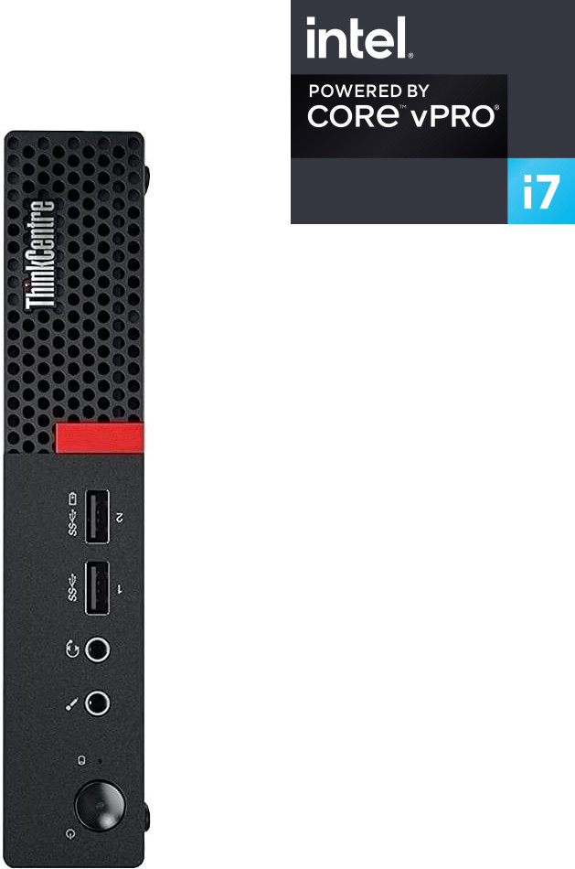 NCS Core i7 (6th Gen) [4 Cores, 8 Threads, 3.40 GHz] - ThinkCentre Mini CPU [HZA] Intel® Core™ i7-6700 [4 Cores, 8 Threads] - Lenovo Tiny PC (32 GB RAM/Intel® Ultra HD 530 4K Graphics/1 TB SSD Capacity/Windows 11 Pro) Mid Tower with MS Office image 1