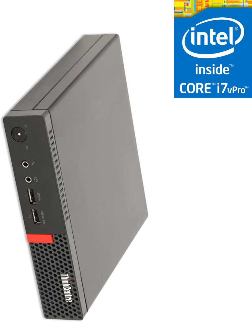 NCS Core™ i7 (6th Gen) [4 Cores, 8 Threads] - ThinkCentre Tiny Desktop [EWY] Intel Core i7 - 6700 Processor [4 Cores, 8 Threads, 3.40 GHz] - Lenovo Mini PC (32 GB RAM/Intel HD 530 4K Graphics/1 TB SSD Capacity/Windows 11 Pro) Mini Gaming Tower with MS Office image 1