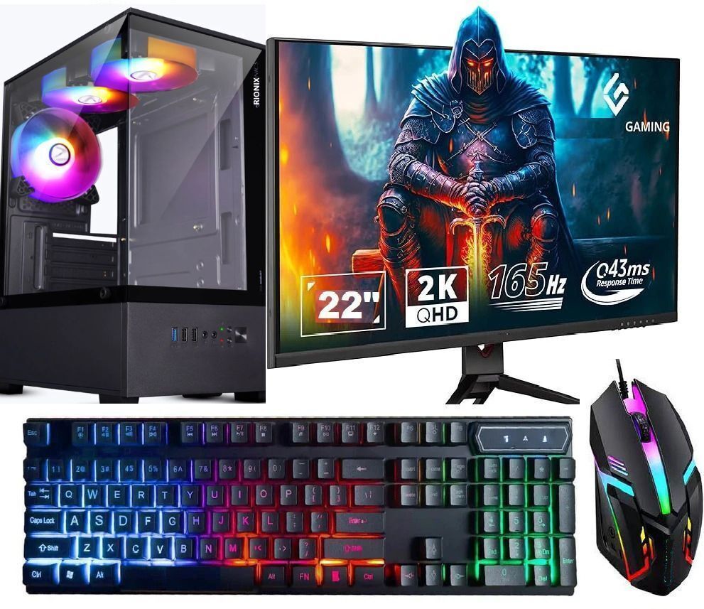rionix Pix E9 INTEL CORE I5 (16 GB RAM/22" Inch Monitor Graphics/500 GB Hard Disk/120 GB SSD Capacity/Windows 11 Pro/1 GB Graphics Memory) Gaming Tower-image-37