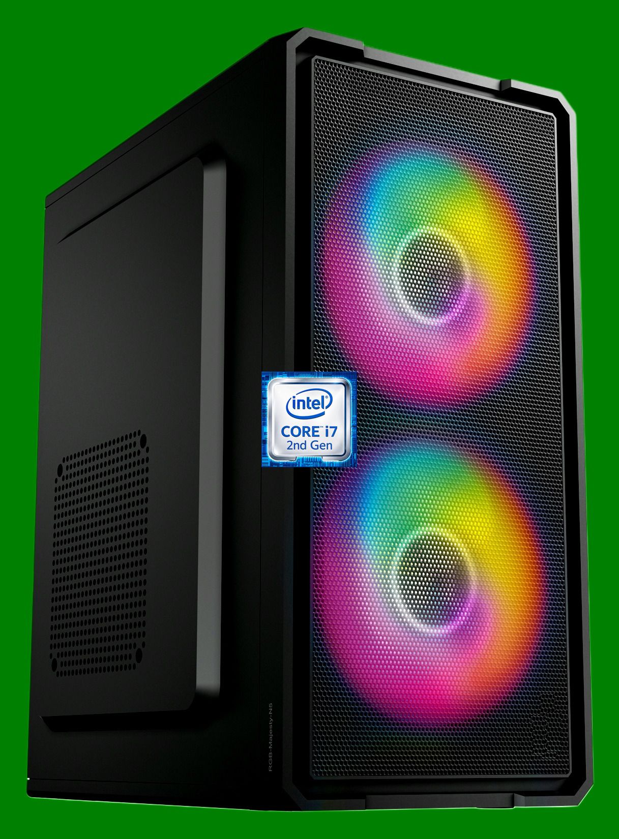 ODPRIDE Core i7 (2nd Gen) Processor [GVV-N5] Intel Core i7-2600 Processor | RGB-Majesty-N5 | Gaming PC (8 GB RAM/Intel HD 4K Graphics/256 GB SSD Capacity/Windows 11 Pro) Mini Tower with MS Office-image-26