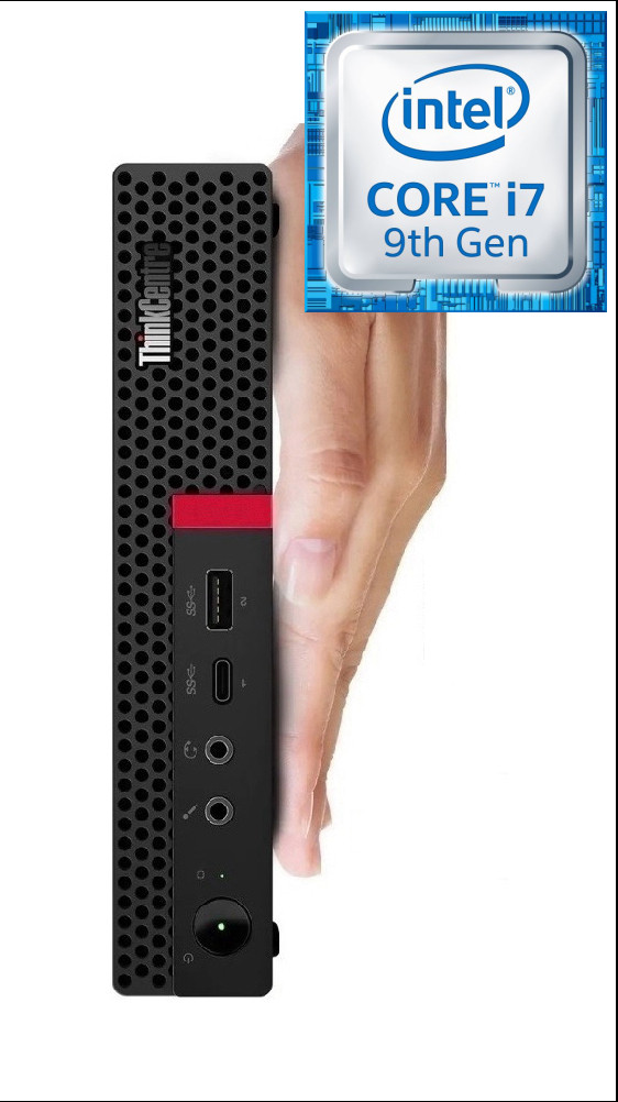 Hayyo Core i7 (9th Generation) | ThinkCentre Tiny PC [XVR] Core™ i7 (9th Generation) (32 GB RAM/Integrated Intel® Ultra HD 630 Graphics/1 TB SSD Capacity/Windows 11 Pro) Mini Tower with MS Office image 1