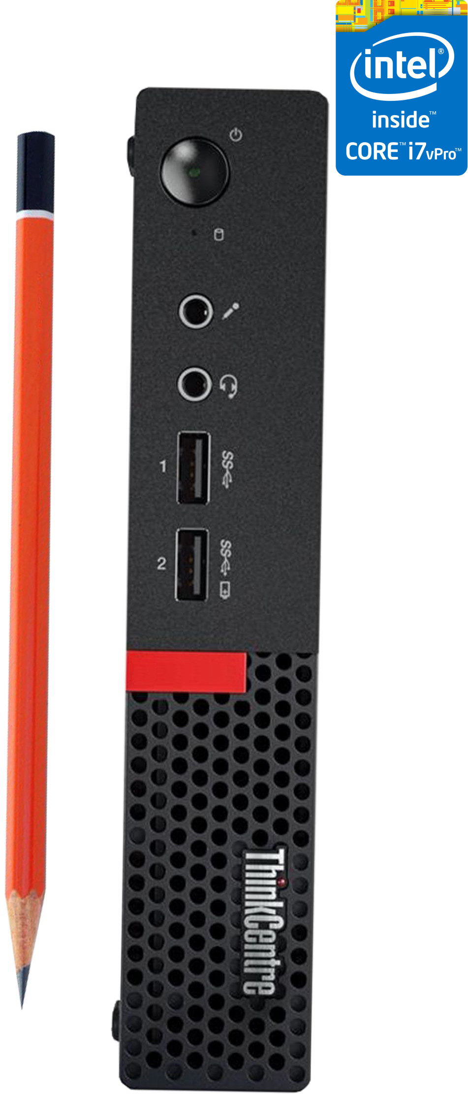 NCS Core i7 (6th Gen) Processor [8MB Cache, Up to 4.00 GHz] - ThinkCentre CPU [BAG] Lenovo Mini PC - Intel® Core™ i7 - 6700 (32 GB RAM/Intel UHD 4K Graphics/1 TB SSD Capacity/Windows 11 Pro) Mid Tower with MS Office image 1