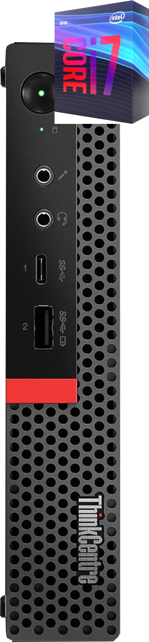 RATNARAJ COMPUTER SYSTEMS Core i7-9th Gen [8 Cores, 8 Threads, 3.00 GHz] | ThinkCentre Tiny Desktop [BVE] Intel Core i7 (9th Gen) [8 Cores, 8 Threads, Upto 4.70 GHz] (32 GB RAM/Integrated Intel® Ultra HD 4K 630 Graphics/1 TB SSD Capacity/Windows 11 Pro) Mid Tower with MS Office image 1