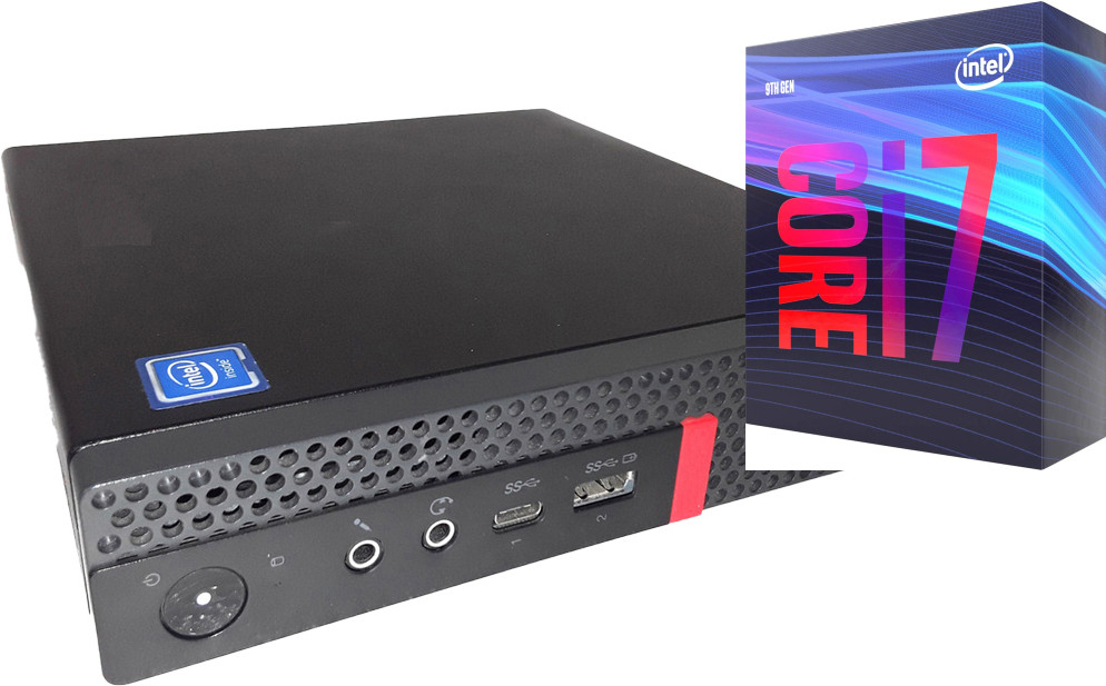NICE COMPUTERS Core™ i7 (9th Gen) [8 Cores, 8 Threads, Upto 4.70 GHz]-ThinkCentre Tiny PC [BVB] Core i7 - 9700 [8 Cores, 8 Threads, 3.00 GHz] (32 GB RAM/Integrated Intel® Ultra HD 630 Graphics/1 TB SSD Capacity/Windows 11 Pro) Gaming Tower with MS Office image 1
