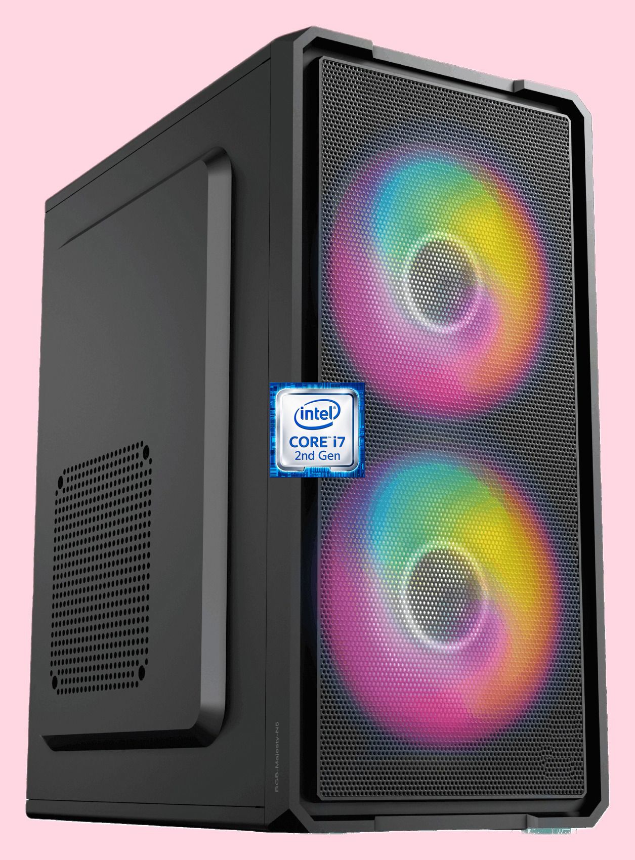 Correngo Intel Core i7 (2nd Gen) [4 Cores, 8 Threads, 8MB Cache, Up to 3.80 GHz] [DZU-N5] Core i7 - 2600 Quad Core Processor | Gaming Desktop with RGB Fans (8 GB RAM/Intel UHD 4K Graphics/256 GB SSD Capacity/Windows 11 Pro) Mini Gaming Tower with MS Office-image-30