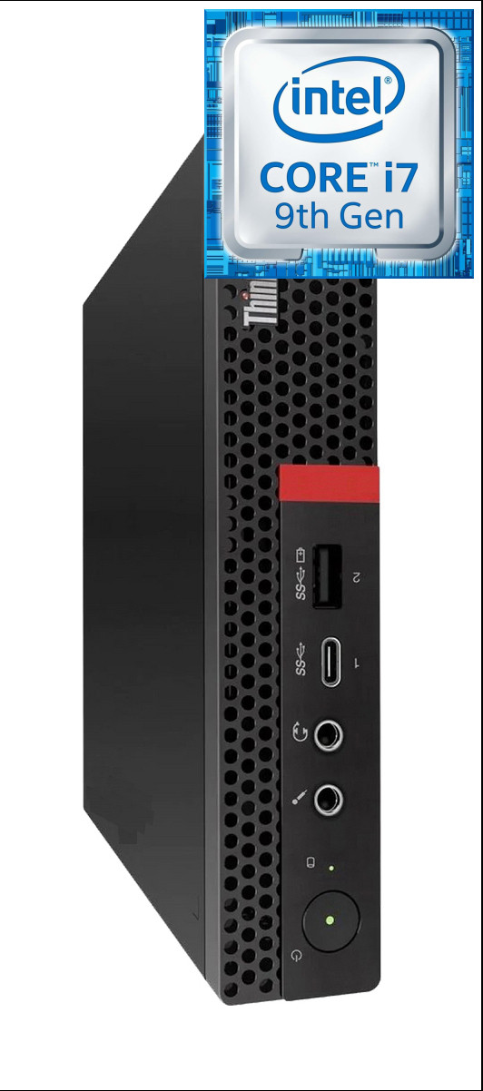 RATNARAJ COMPUTER SYSTEMS Core i7 (9th Gen) [8 Cores, 8 Threads, Upto 4.70 GHz]- ThinkCentre Tiny PC [LFY] Core i7 - 9700 [8 Cores, 8 Threads] (32 GB RAM/Intel® Ultra HD 4K 630 Graphics/1 TB SSD Capacity/Windows 11 Pro) Microtower with MS Office image 1