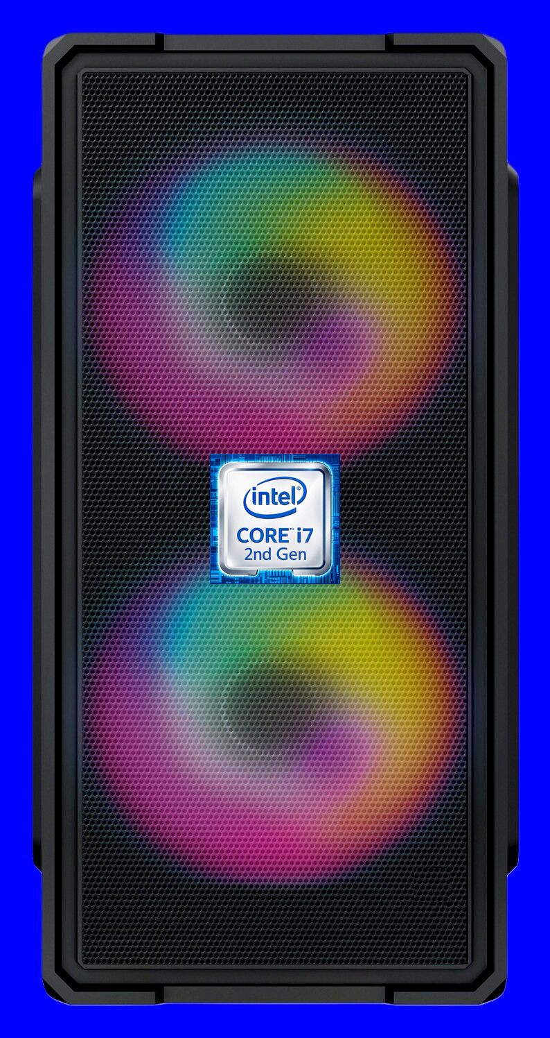 Hayyo Intel Core i7 - 2600 Processor [4 Cores, 8 Threads, Up to 3.80 GHz] [CZP-N5] Core i7-2600 Processor | Dual RGB Fans (8 GB RAM/Intel® UHD 2000 Graphics/256 GB SSD Capacity/Windows 11 Pro) Mid Tower with MS Office-image-45